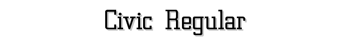 Civic Regular font